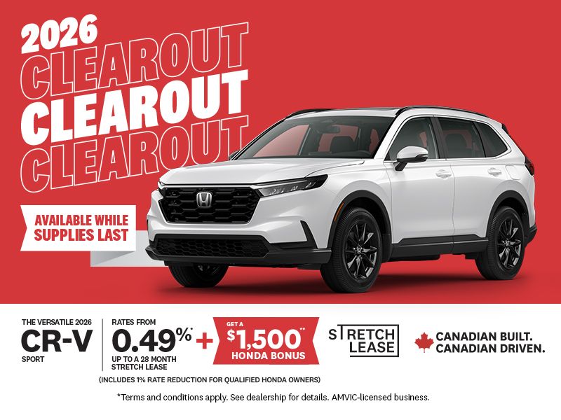 2026 Clearout | 2026 CR-V Sport