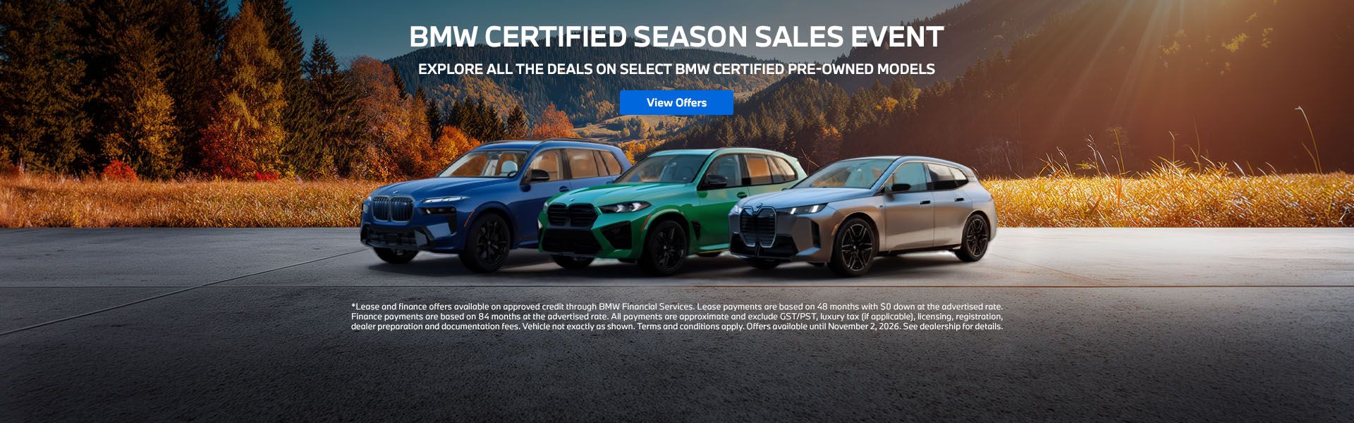 BMW Certified Season Sales Event