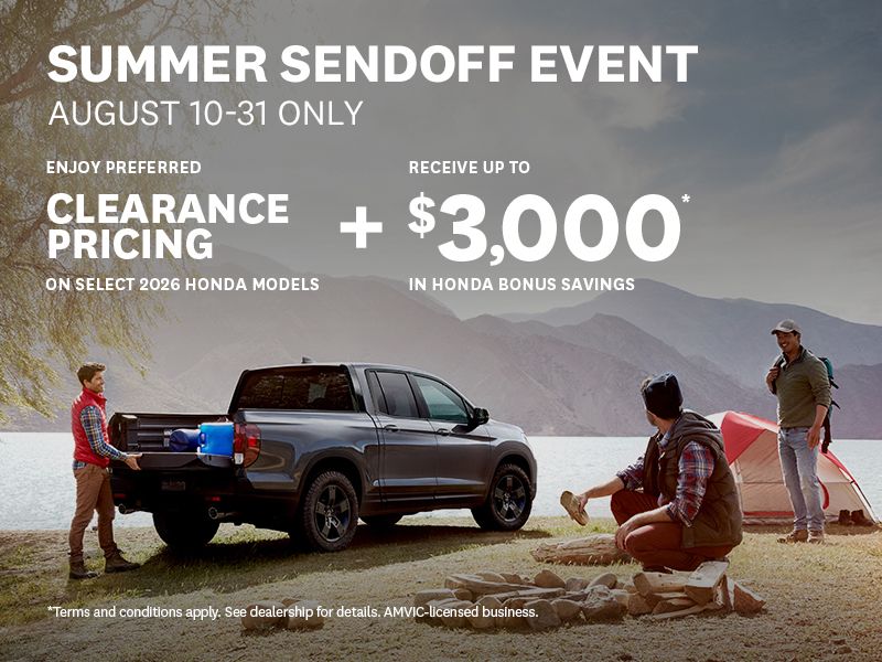 Summer Sendoff Event | Aug 10–31