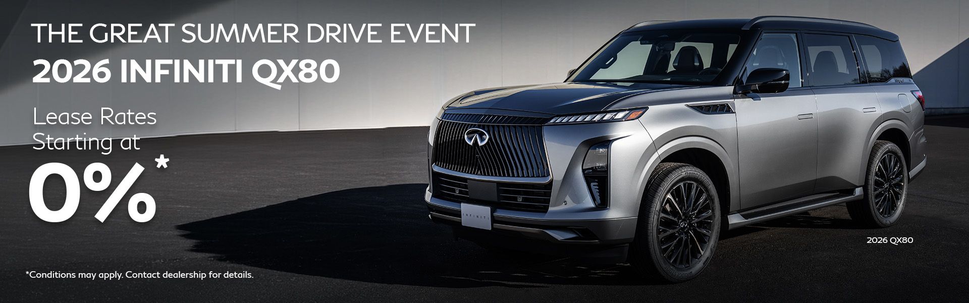 2026 QX80 - August Offers