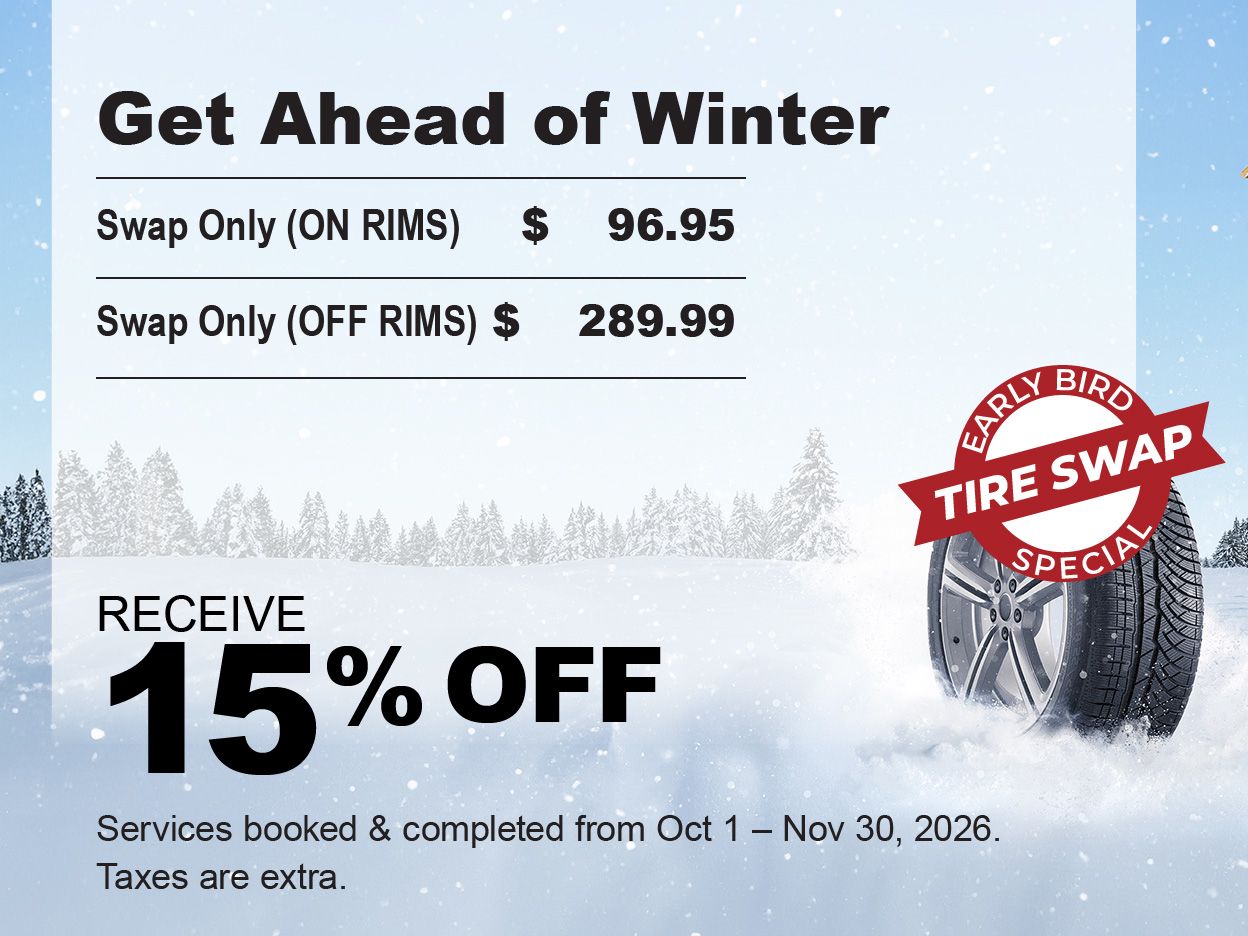 Early Bird Winter Tire Swap Special