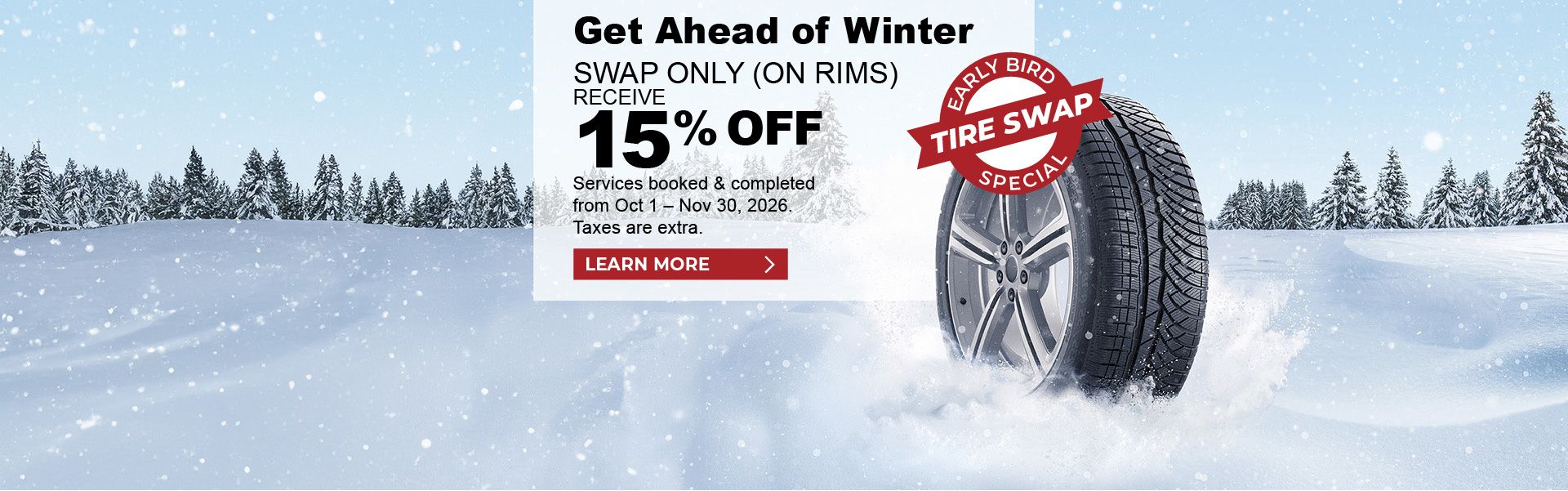 Early Bird Winter Tire Swap Special