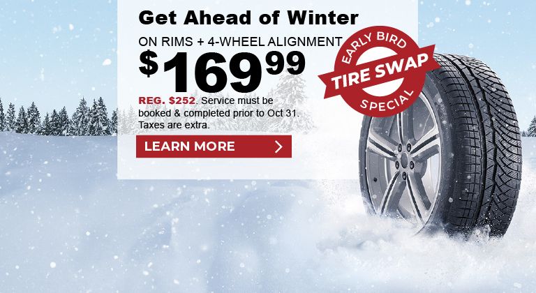 Early Bird Winter Tire Swap Special
