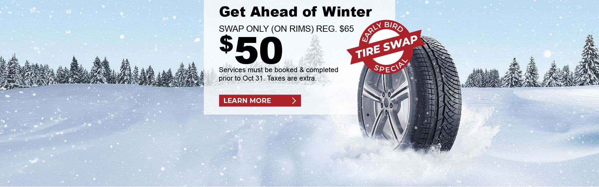 Early Bird Winter Tire Swap Special