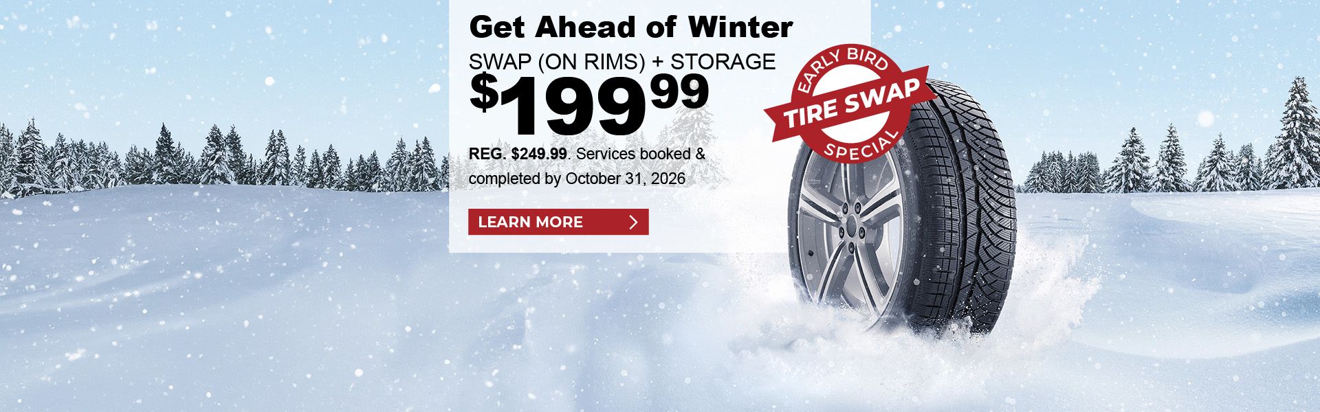 Early Bird Winter Tire Swap Special