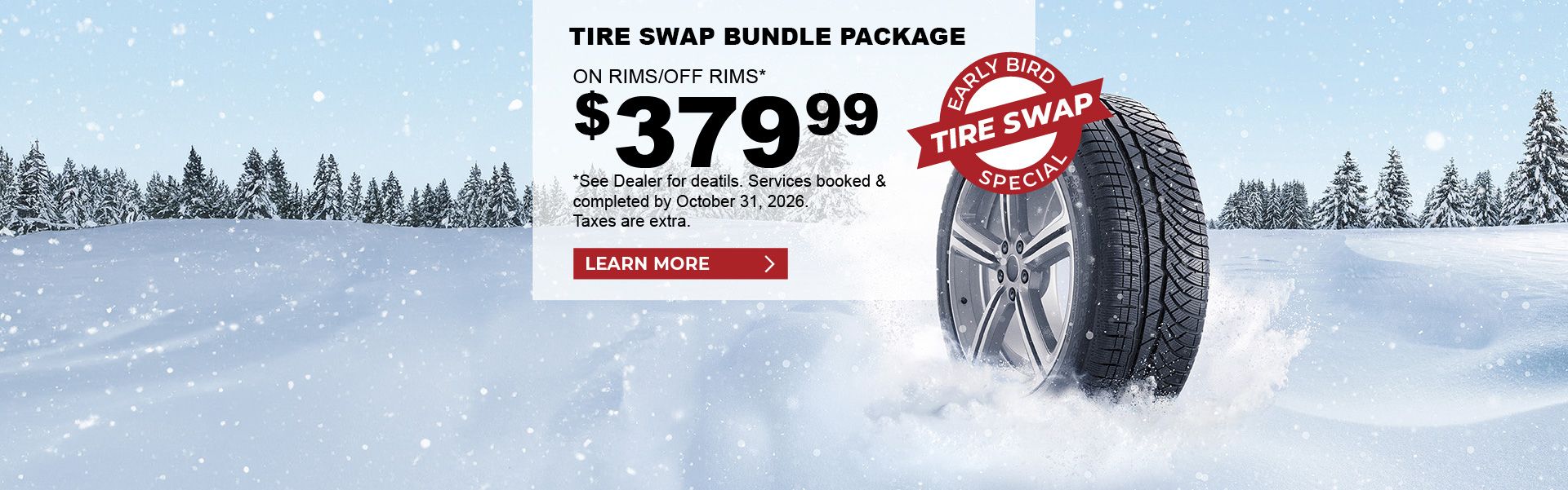 Early Bird Winter Tire Swap Special