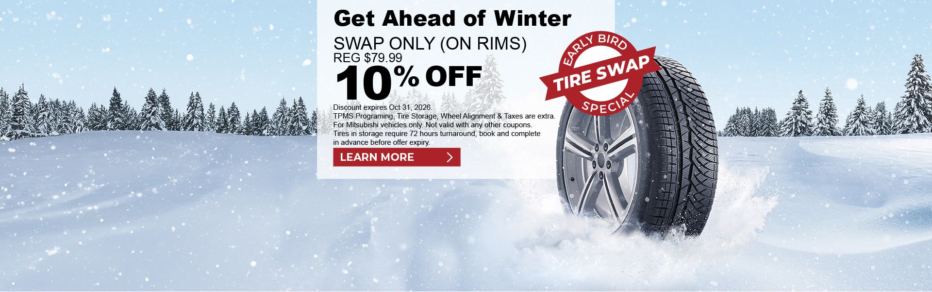 Early Bird Winter Tire Swap Special