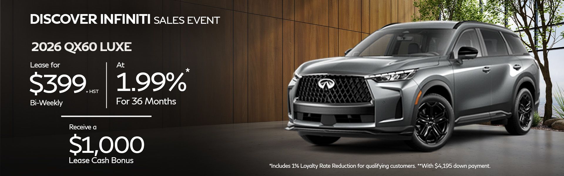 2026 QX60 - September Offers