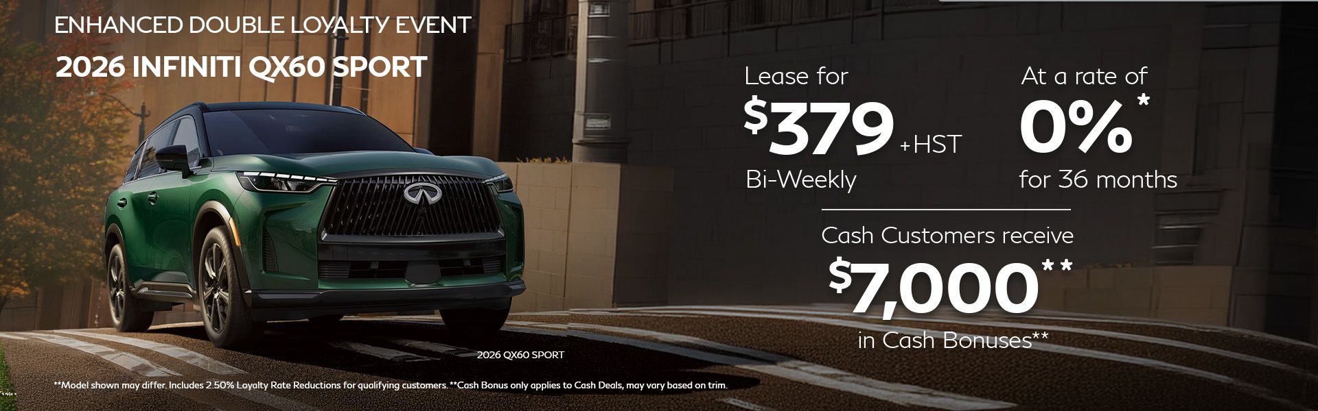 2026 QX60 Sport - September Offers