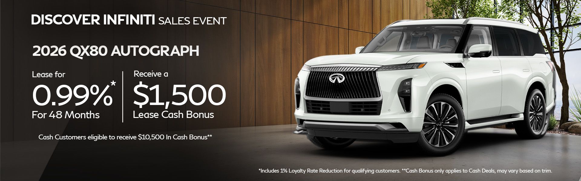 2026 QX80 - September Offers