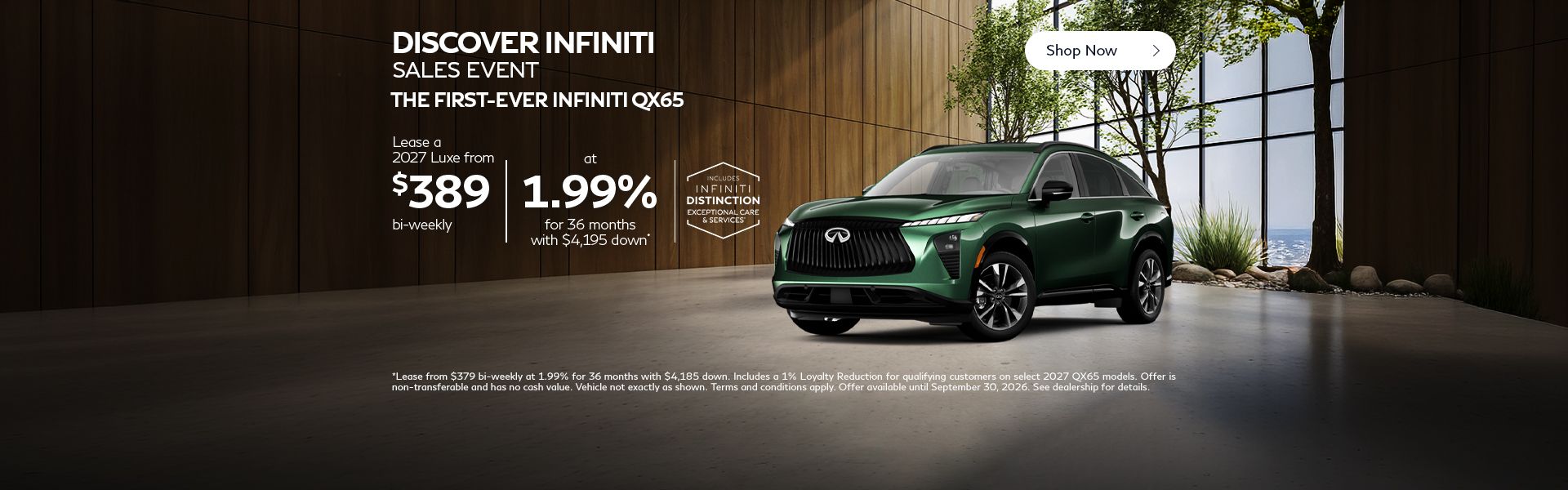 Discover INFINITI Sales Event | QX65