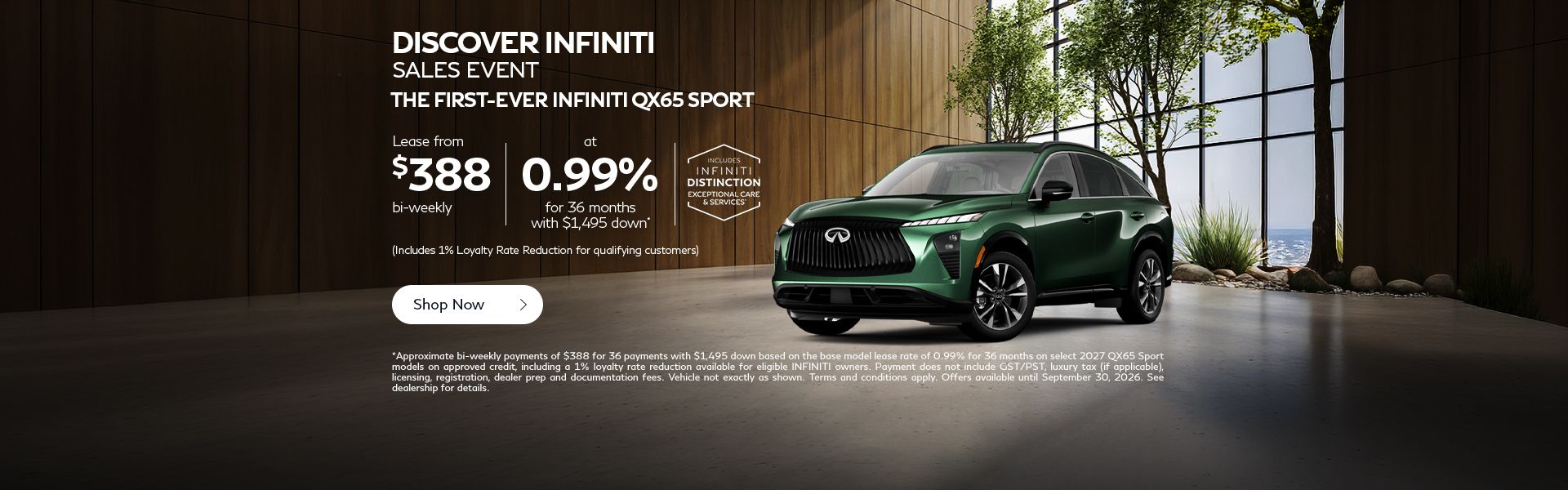 Discover INFINITI Sales Event | QX65 Sport