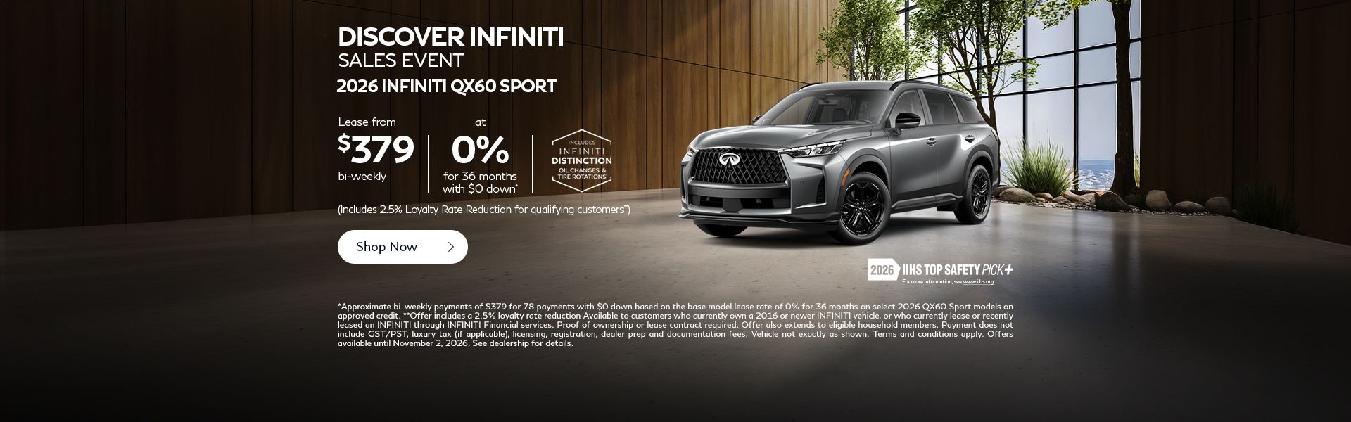 Discover INFINITI Sales Event | 2026 QX60 Sport