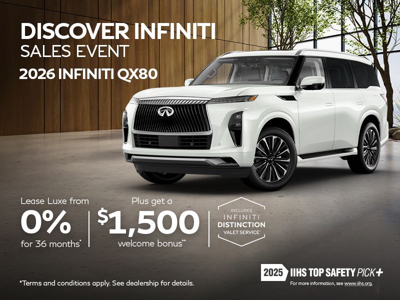 Discover INFINITI Sales Event | 2026 QX80