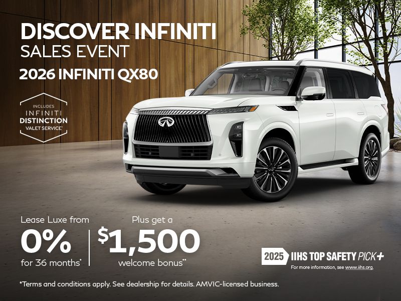 Discover INFINITI Sales Event | 2026 QX80