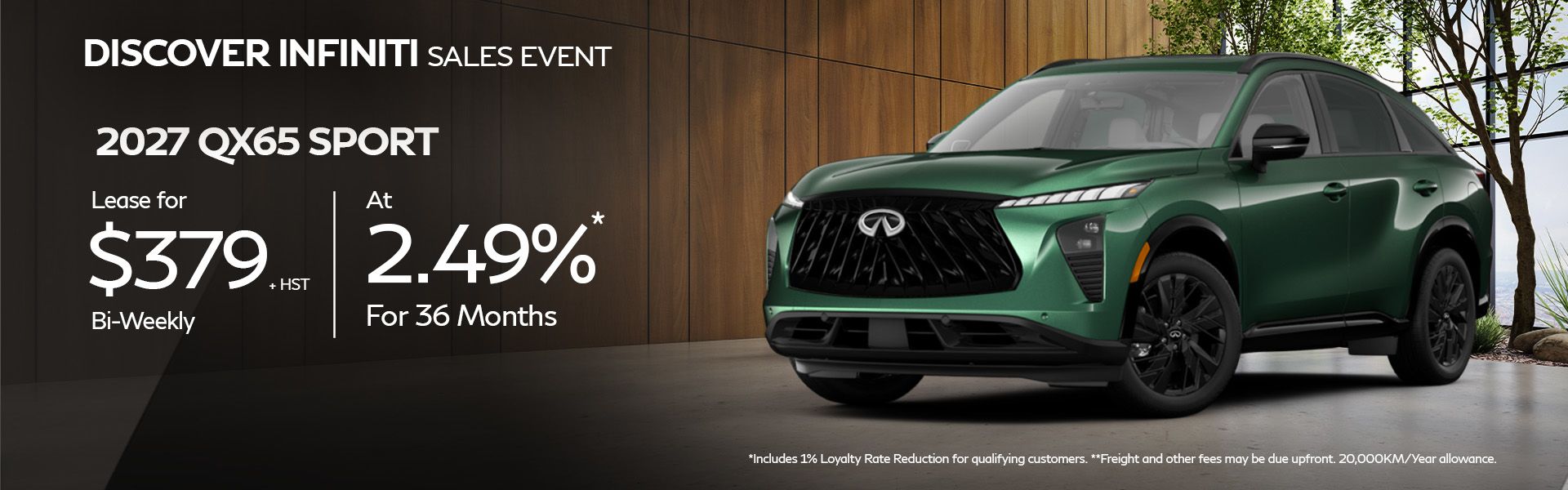 2027 QX65 Sport - September Offers
