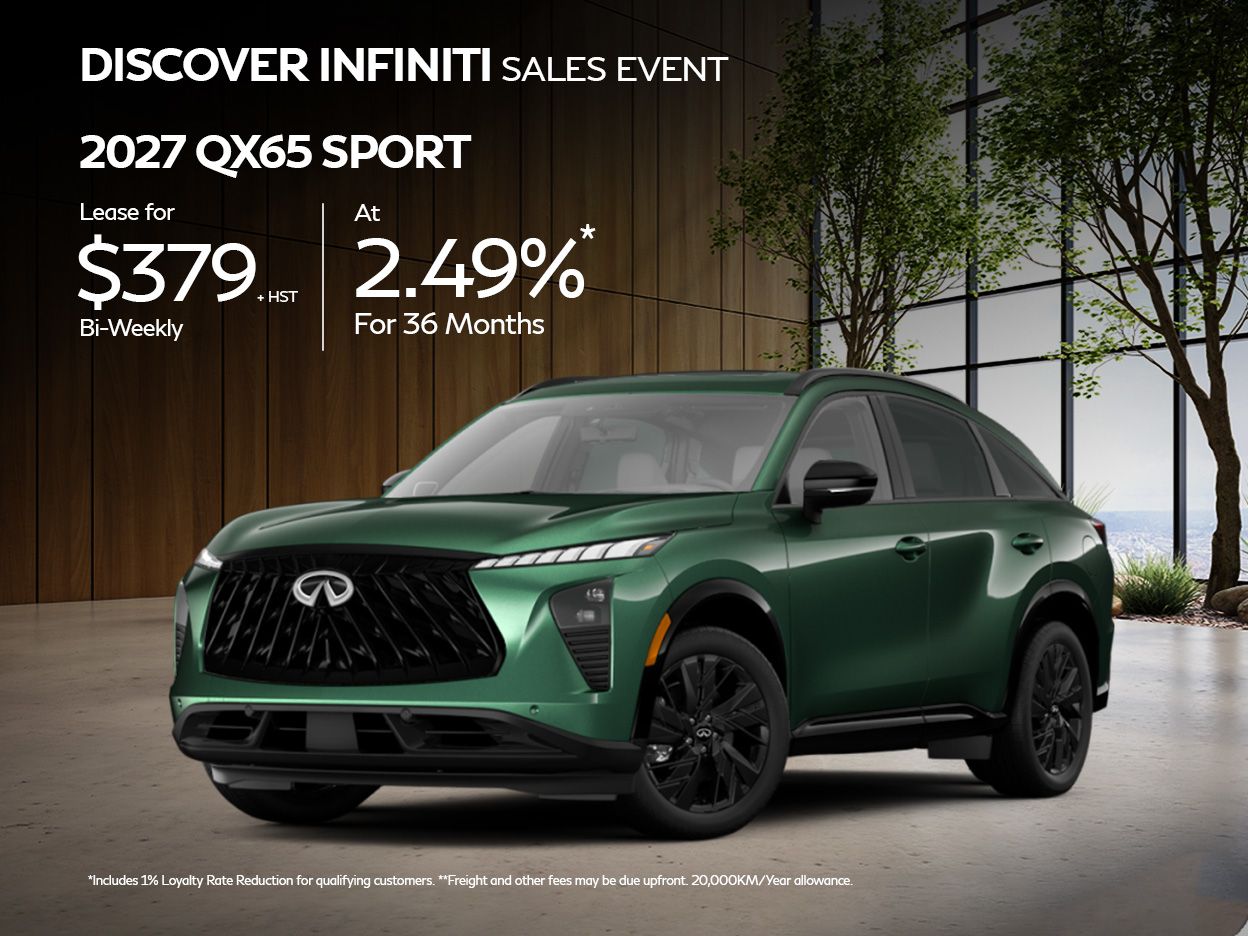 2027 QX65 Sport - September Offers