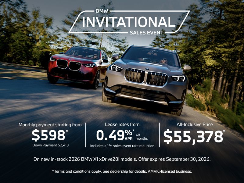 BMW Invitational Sales Event | 2026 BMW X1