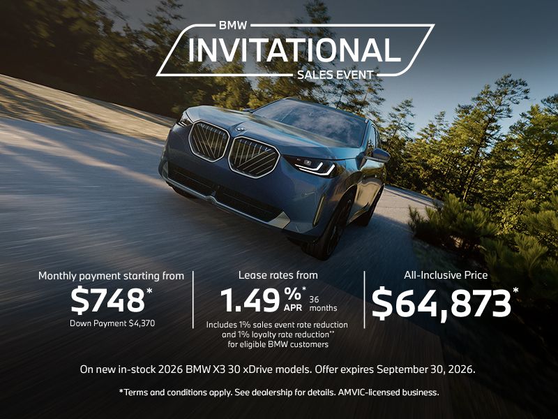 BMW Invitational Sales Event | 2026 BMW X3