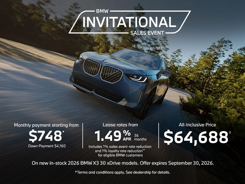 BMW Invitational Sales Event | 2026 X3