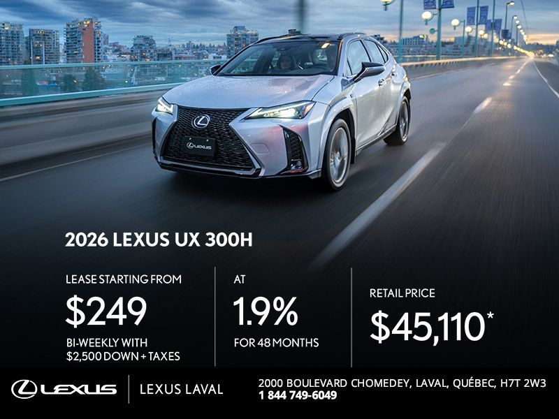 2026 Lexus UX 300H
