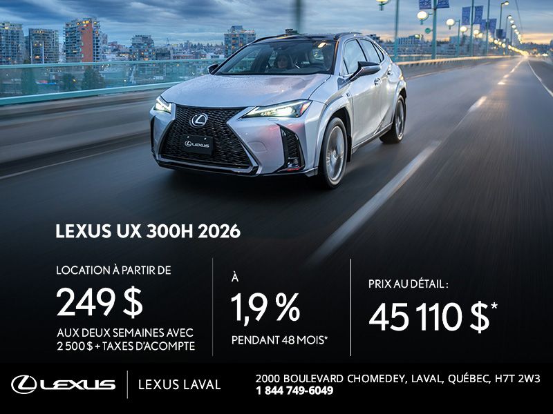 Lexus UX 300H 2026