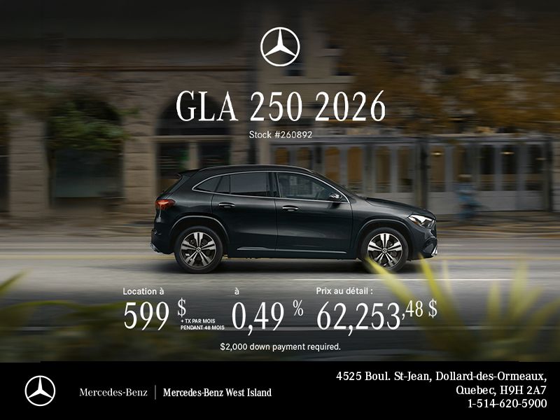 Mercedes GLA 250 2026.