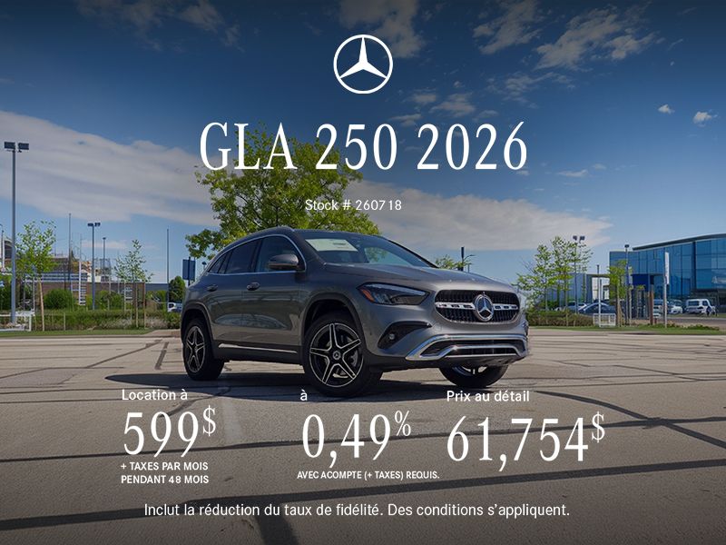 Mercedes-Benz GLA 250 2026.