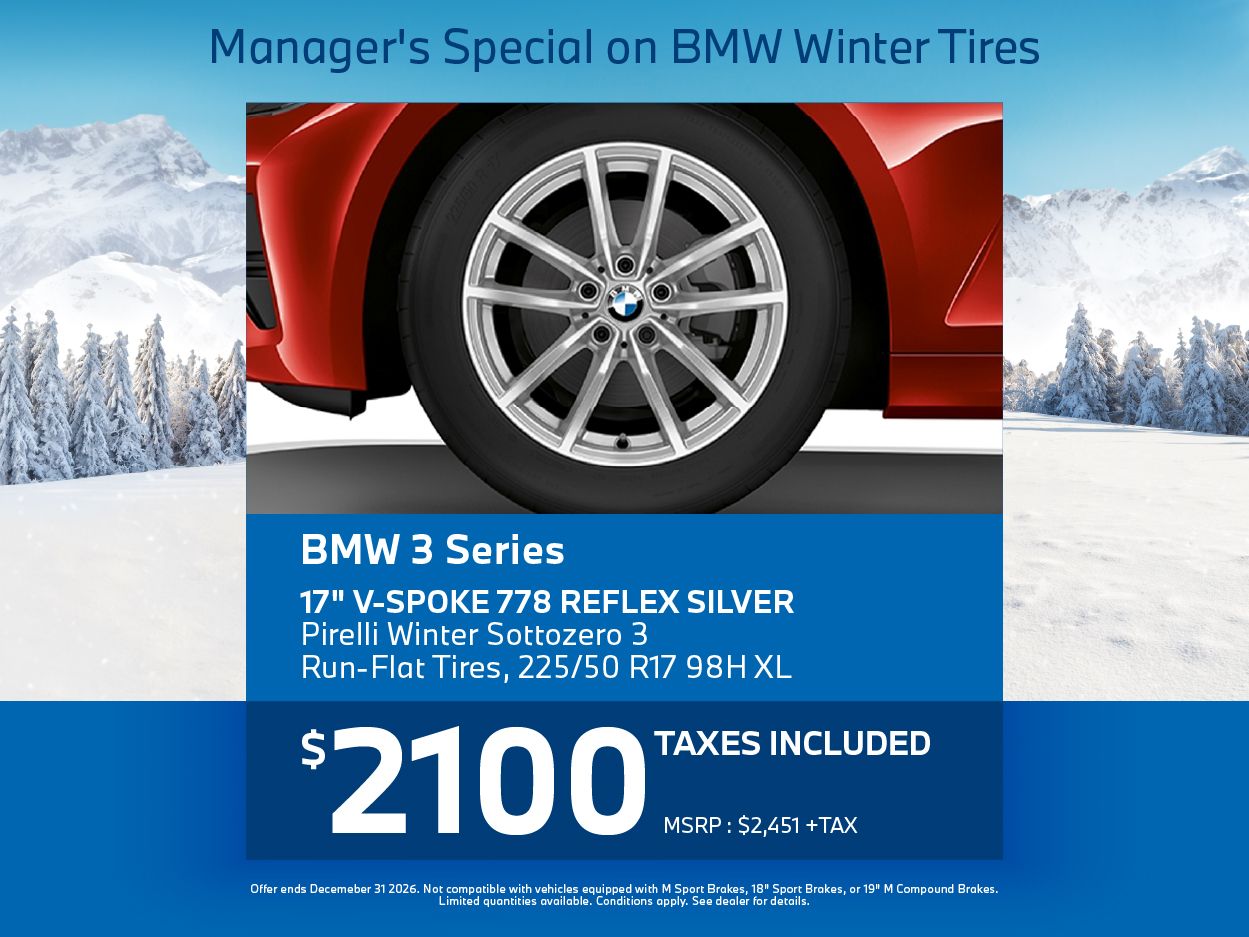 Manager's Special on BMW Winter Tires | BMW 3 Series