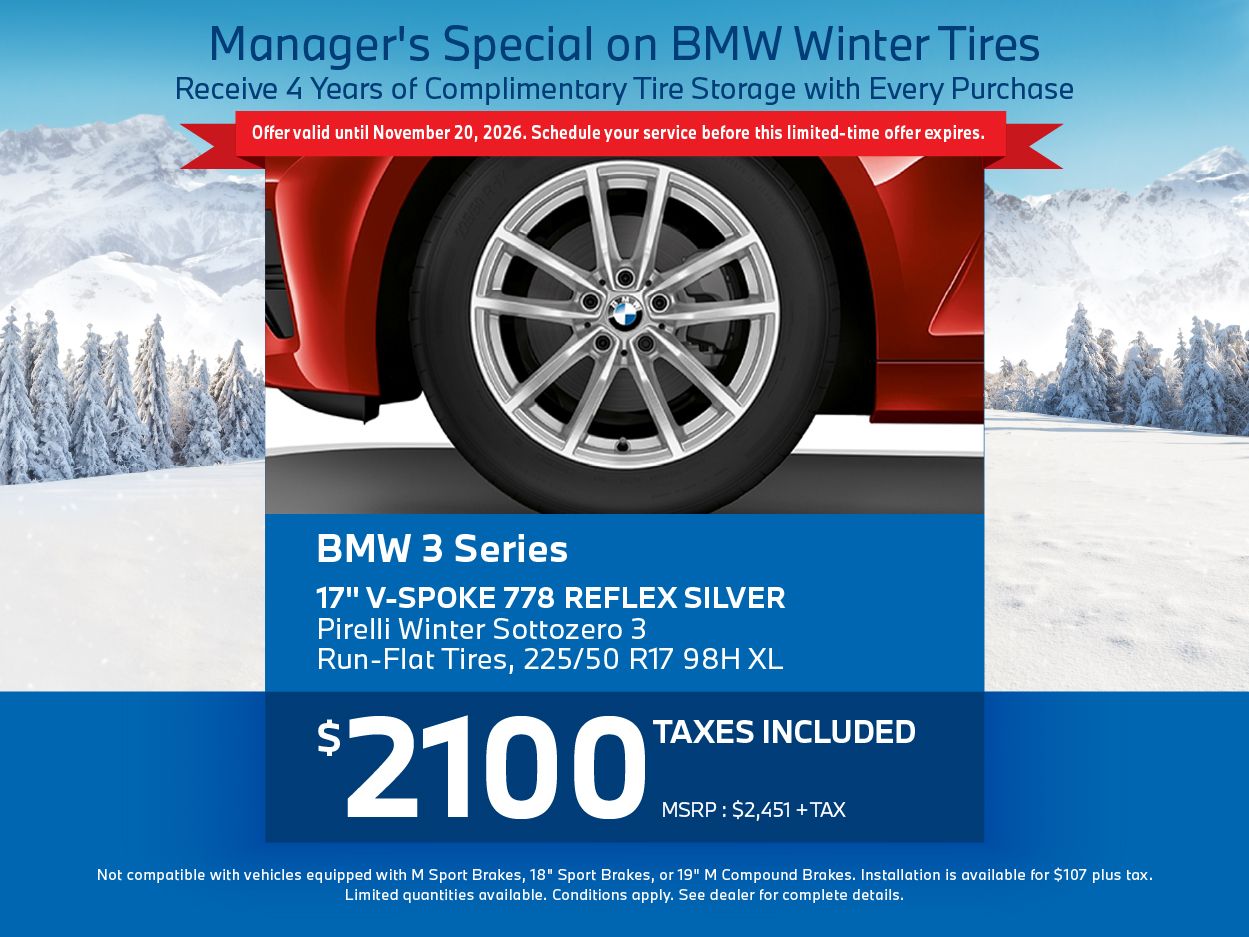 Manager's Special on BMW Winter Tires | BMW 3 Series