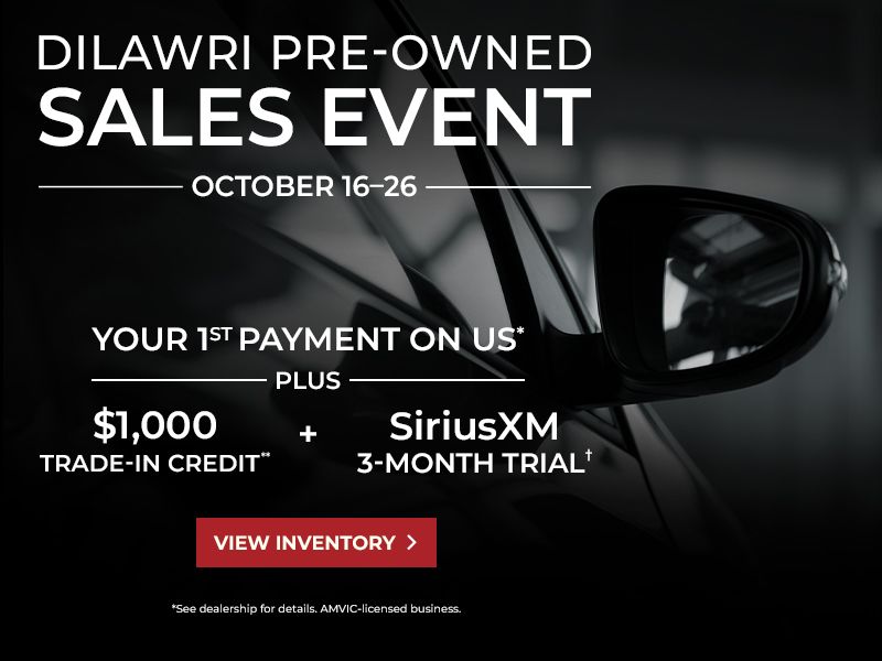 Dilawri Pre-Owned Sales Event | October 16–26