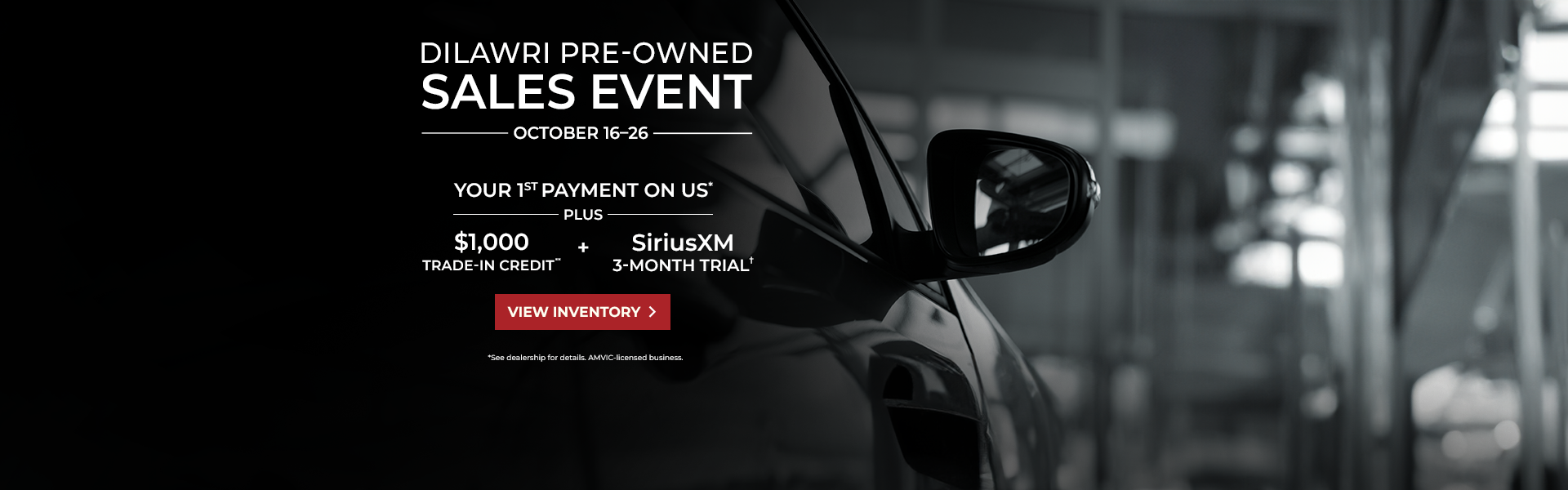 Dilawri Pre-Owned Sales Event | October 16–26