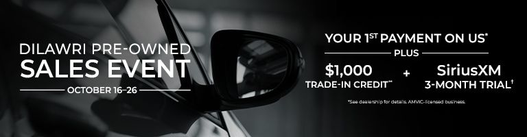 Dilawri Pre-Owned Sales Event | October 16–26