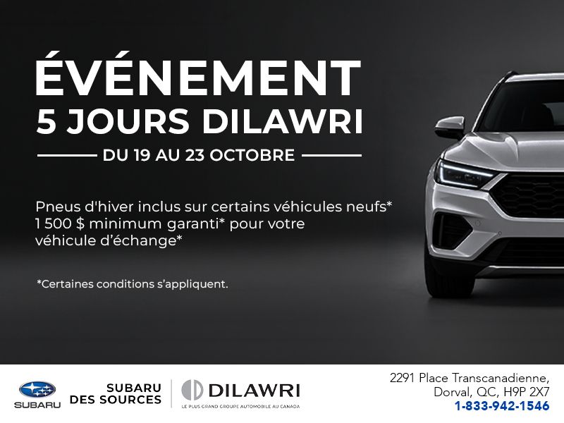 Événement 5 jours Dilawri