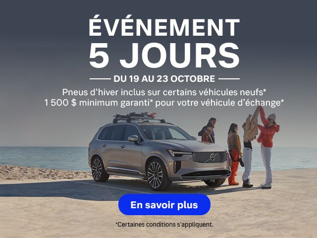 Événement 5 jours