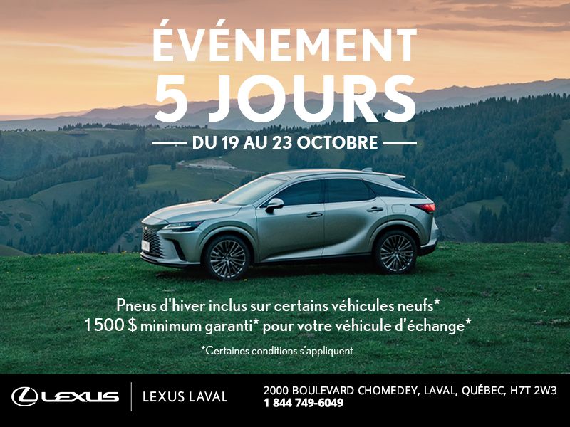 Événement 5 jours