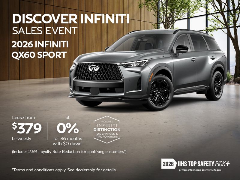 Discover INFINITI Sales Event | 2026 QX60 Sport