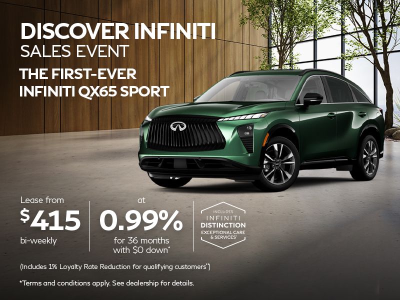 Discover INFINITI Sales Event | 2026 QX65 Sport