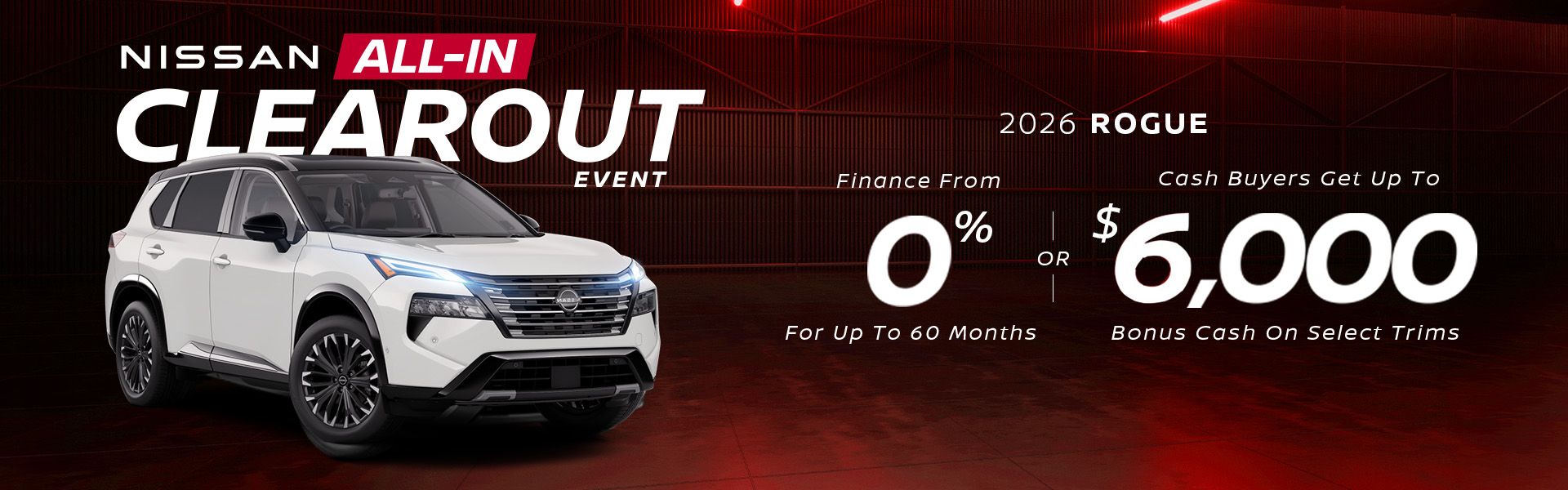 2026 Rogue - October Offers