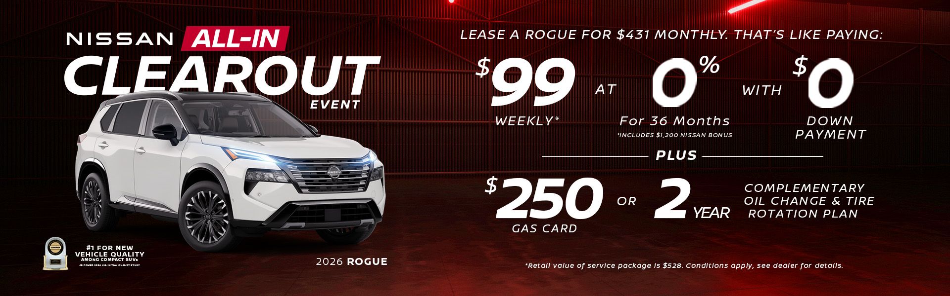 2026 Rogue - October Offers