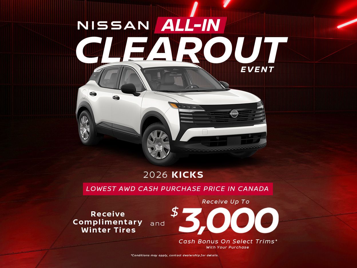 2026 Kicks - October CASH Offers