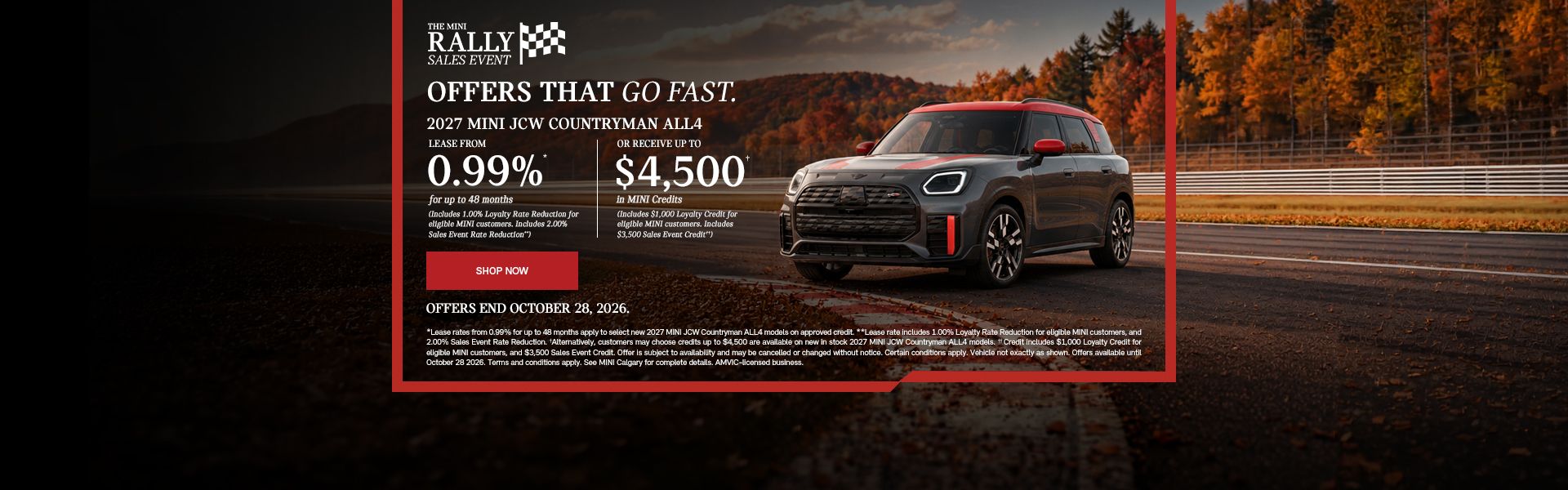 The MINI Rally Sales Event | 2027 JCW Countryman ALL4