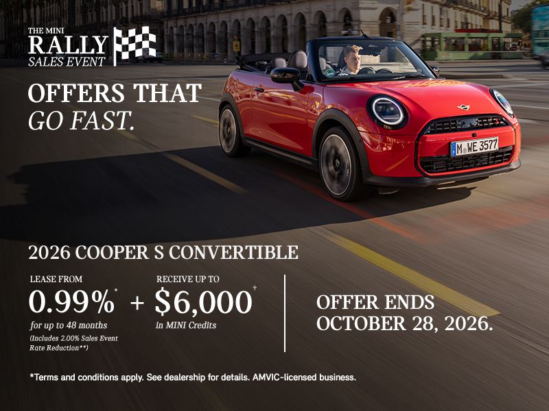 The MINI Rally Sales Event | 2026 Cooper S Convertible