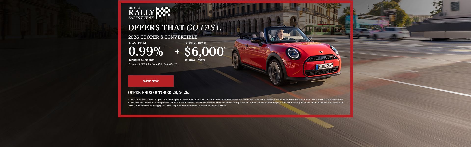 The MINI Rally Sales Event | 2026 Cooper S Convertible
