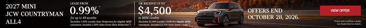 The MINI Rally Sales Event | 2027 JCW Countryman ALL4