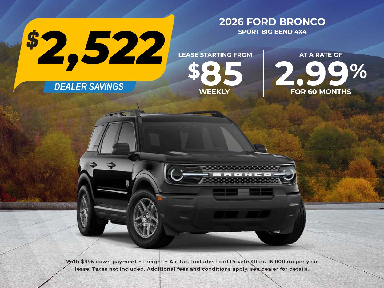GET THE 2026 BRONCO SPORT