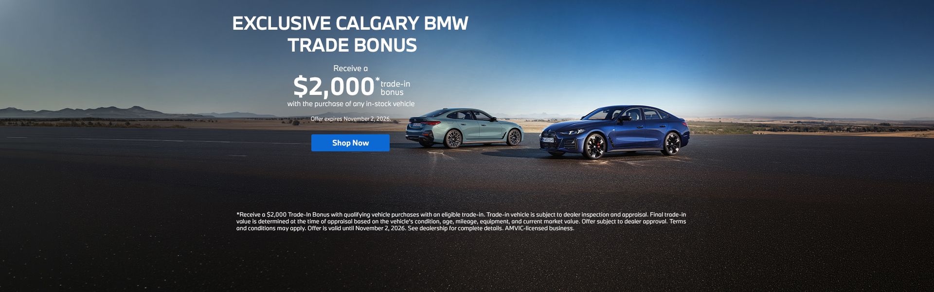 Exclusive Calgary BMW Trade Bonus