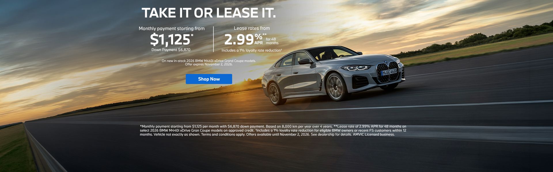 Take it or Lease it. | 2026 BMW M440i xDrive Gran Coupe