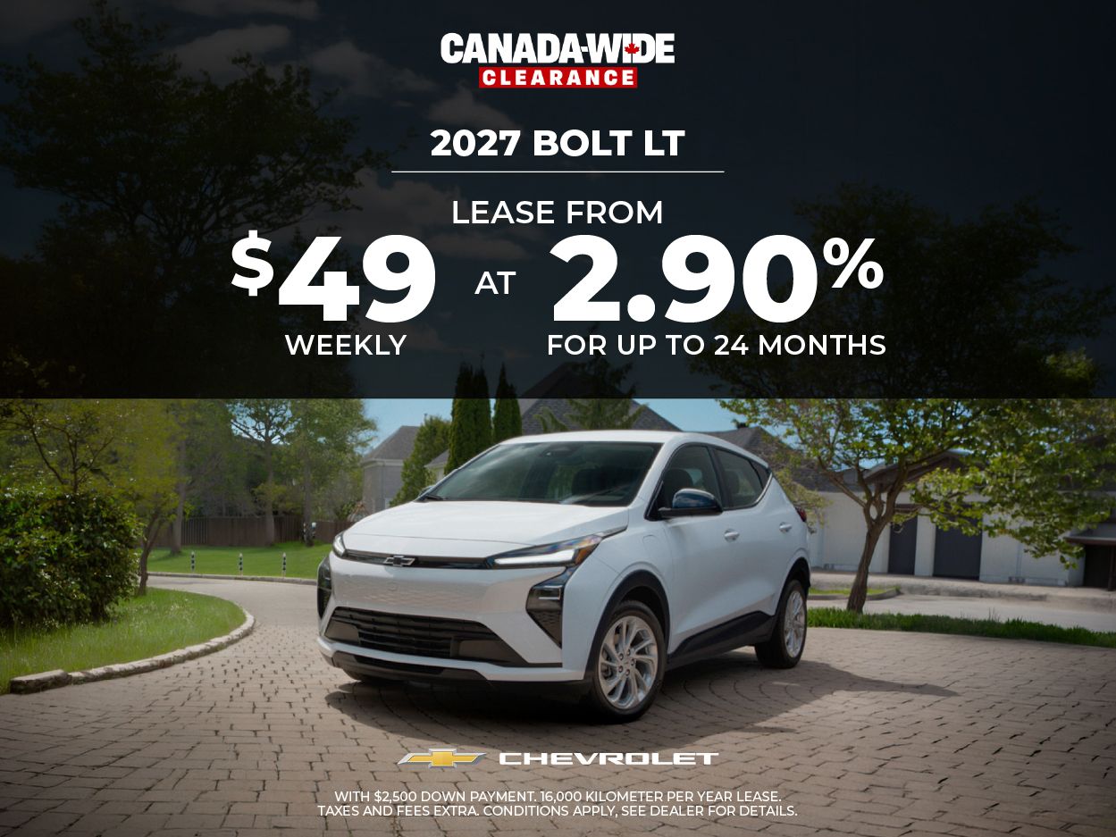 GET THE 2026 CHEVROLET BOLT