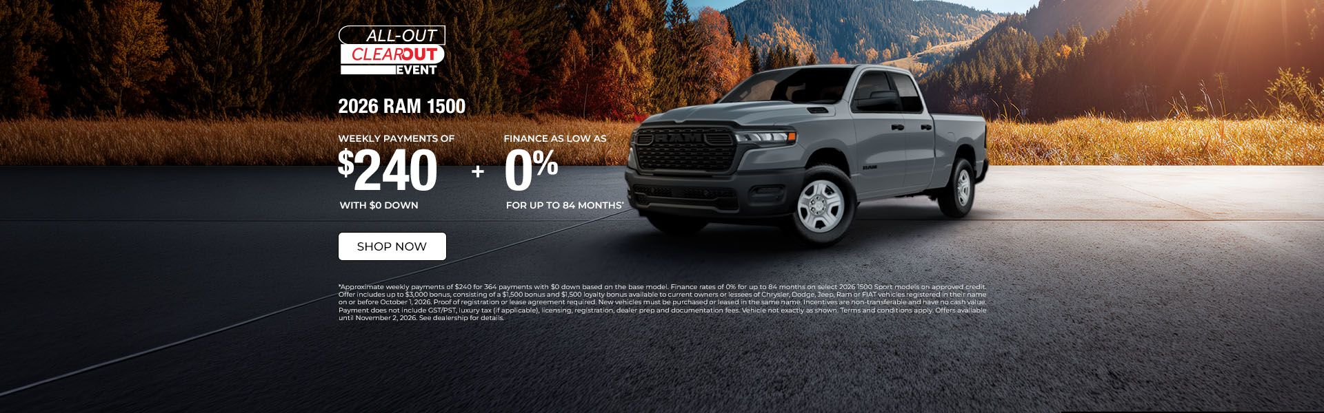 All-out Clearout Event | RAM 1500